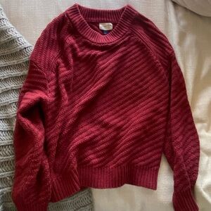 Universal Thread Burgundy Knit Pullover